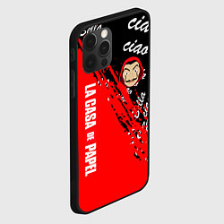 Чехол для iPhone 12 Pro La Casa de Papel bum bum ciao, цвет: 3D-черный — фото 2