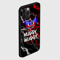 Чехол для iPhone 12 Pro Huggy Wuggy - Молния с грозой, цвет: 3D-черный — фото 2