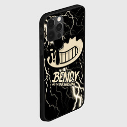 Чехол для iPhone 12 Pro Bendy and the Ink Machine МОЛНИЯ, цвет: 3D-черный — фото 2