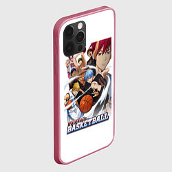 Чехол для iPhone 12 Pro Kurokos Basketball 1, цвет: 3D-малиновый — фото 2