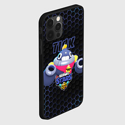 Чехол для iPhone 12 Pro Тик BRAWL STARS соты, цвет: 3D-черный — фото 2