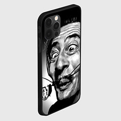 Чехол для iPhone 12 Pro Salvador Dali - grimace, цвет: 3D-черный — фото 2