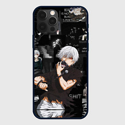 Чехол для iPhone 12 Pro Грустный Канеки Токийский Гуль Tokyo Ghoul, цвет: 3D-черный