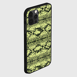 Чехол для iPhone 12 Pro Крокодиловая кожа, цвет: 3D-черный — фото 2