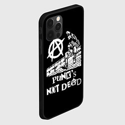 Чехол для iPhone 12 Pro Анархист Панк, цвет: 3D-черный — фото 2