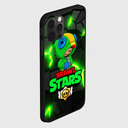 Чехол для iPhone 12 Pro ЛЕОН - БРАВО СТАРС Brawl Stars, цвет: 3D-черный — фото 2