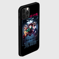Чехол для iPhone 12 Pro Клинок, рассекающий демонов - плакат, цвет: 3D-черный — фото 2