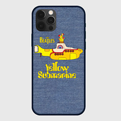 Чехол для iPhone 12 Pro On a Yellow Submarine 3D, цвет: 3D-черный