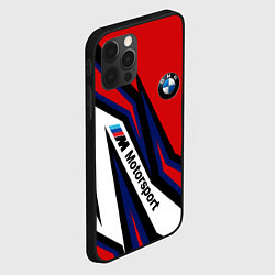 Чехол для iPhone 12 Pro БМВ МОТОСПОРТ BMW MOTOSPORT, цвет: 3D-черный — фото 2