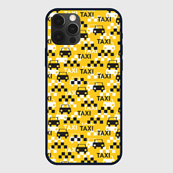 Чехол для iPhone 12 Pro Такси Taxi, цвет: 3D-черный