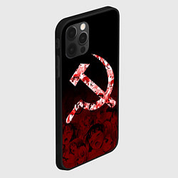 Чехол для iPhone 12 Pro СССР АХЕГАО USSR AHEGAO, цвет: 3D-черный — фото 2