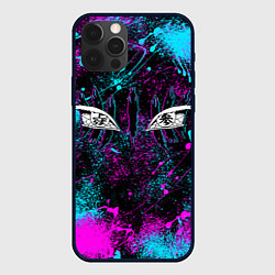 Чехол для iPhone 12 Pro ГЛАЗА АКАЗЫ ГЛИТЧ, цвет: 3D-черный