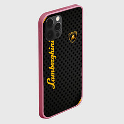 Чехол для iPhone 12 Pro Ламборджини, цвет: 3D-малиновый — фото 2