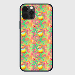 Чехол для iPhone 12 Pro Магические Грибы Психоделика, цвет: 3D-черный
