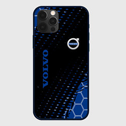 Чехол для iPhone 12 Pro Volvo - Вольво Sport соты, цвет: 3D-черный