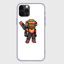 Чехол для iPhone 12 Pro Apex Legends Valkyrie Pixel art, цвет: 3D-светло-сиреневый