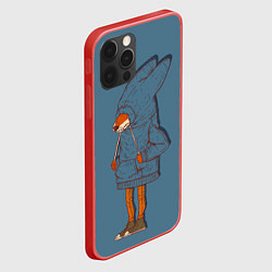 Чехол для iPhone 12 Pro Лис-хипстер, цвет: 3D-красный — фото 2