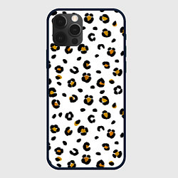 Чехол для iPhone 12 Pro Пятна леопарда leopard spots, цвет: 3D-черный