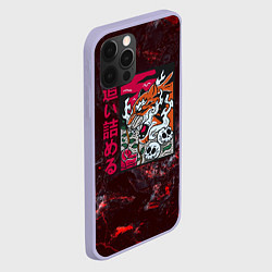 Чехол для iPhone 12 Pro Японский тигр, цвет: 3D-светло-сиреневый — фото 2