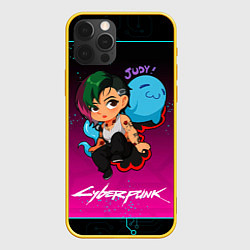 Чехол для iPhone 12 Pro Judy art cyberpunk2077, цвет: 3D-желтый