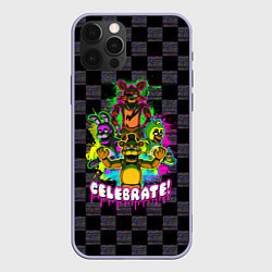 Чехол для iPhone 12 Pro Five Nights at Freddys - FNAF, цвет: 3D-светло-сиреневый