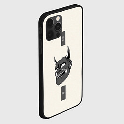Чехол для iPhone 12 Pro Демон Oni, цвет: 3D-черный — фото 2