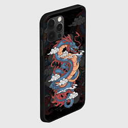 Чехол для iPhone 12 Pro ЯПОНСКИЙ ДРАКОН ЯПОНСКИЙ ЗМЕЙ, цвет: 3D-черный — фото 2