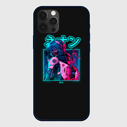Чехол для iPhone 12 Pro Евангелион Неоновый Токио, цвет: 3D-черный