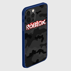 Чехол для iPhone 12 Pro Roblox Камуфляж Тёмные Воды, цвет: 3D-тёмно-синий — фото 2