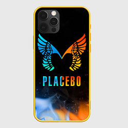 Чехол для iPhone 12 Pro Placebo, Logo, цвет: 3D-желтый