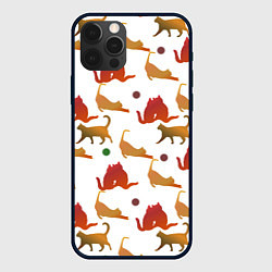 Чехол для iPhone 12 Pro Cats cats cats, цвет: 3D-черный
