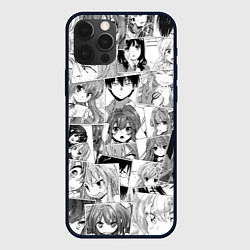 Чехол для iPhone 12 Pro Toradora pattern, цвет: 3D-черный