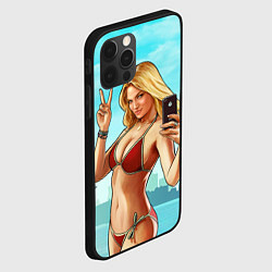 Чехол для iPhone 12 Pro GTA Beach girl, цвет: 3D-черный — фото 2