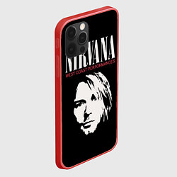 Чехол для iPhone 12 Pro NIRVANA Kurt Cobain, цвет: 3D-красный — фото 2