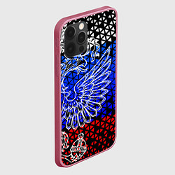 Чехол для iPhone 12 Pro Флаг russia, цвет: 3D-малиновый — фото 2