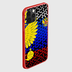Чехол для iPhone 12 Pro Герб флаг россии, цвет: 3D-красный — фото 2
