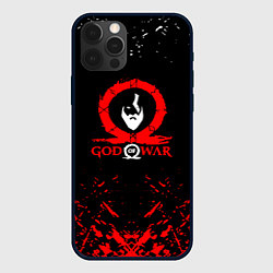 Чехол для iPhone 12 Pro God of War Ragnarok герой лого, цвет: 3D-черный