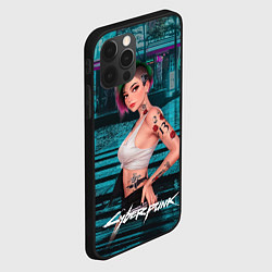 Чехол для iPhone 12 Pro Judy Cyberpunk2077 art, цвет: 3D-черный — фото 2