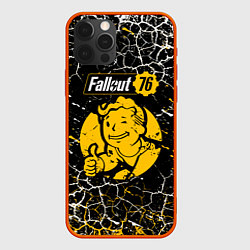 Чехол для iPhone 12 Pro Fallout 76 bethesda, цвет: 3D-красный