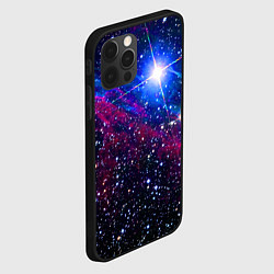 Чехол для iPhone 12 Pro Открытый космос Star Neon, цвет: 3D-черный — фото 2