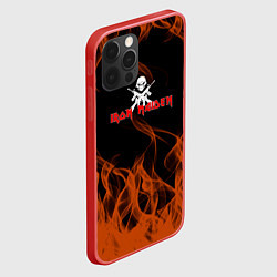 Чехол для iPhone 12 Pro Iron maiden огонёк, цвет: 3D-красный — фото 2