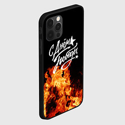 Чехол для iPhone 12 Pro С Днем Победы: Пламя очищения, цвет: 3D-черный — фото 2