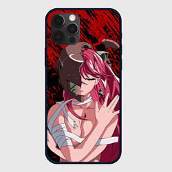 Чехол для iPhone 12 Pro Elfen Lied 3D, цвет: 3D-черный