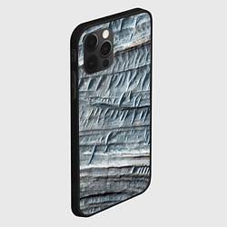 Чехол для iPhone 12 Pro Текстура скалы Mountain Stone, цвет: 3D-черный — фото 2