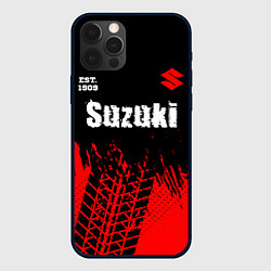 Чехол для iPhone 12 Pro SUZUKI Suzuki Est 1909 Шины, цвет: 3D-черный