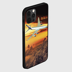 Чехол для iPhone 12 Pro Гражданский самолет Ил 96-300, цвет: 3D-черный — фото 2
