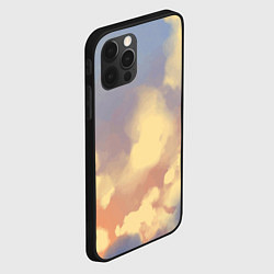 Чехол для iPhone 12 Pro Облачное небо на закате, цвет: 3D-черный — фото 2