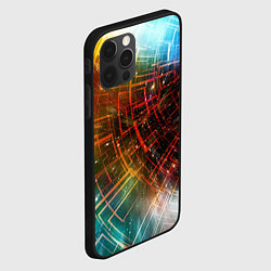 Чехол для iPhone 12 Pro Portal - Neon Space - туннель из энергетических па, цвет: 3D-черный — фото 2