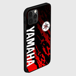 Чехол для iPhone 12 Pro Yamaha - Красные пятна, цвет: 3D-черный — фото 2