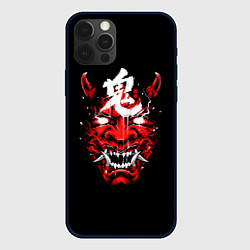 Чехол для iPhone 12 Pro Red Evil Oni, цвет: 3D-черный